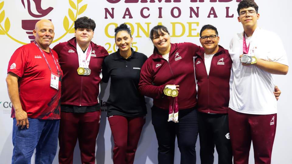 CON EL “PODER” DE LAS PESAS, SONORA SUBE SU CIFRA DE MEDALLAS EN OLIMPIADA NACIONAL 2025 	